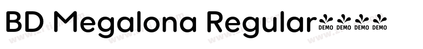 BD Megalona Regular字体转换